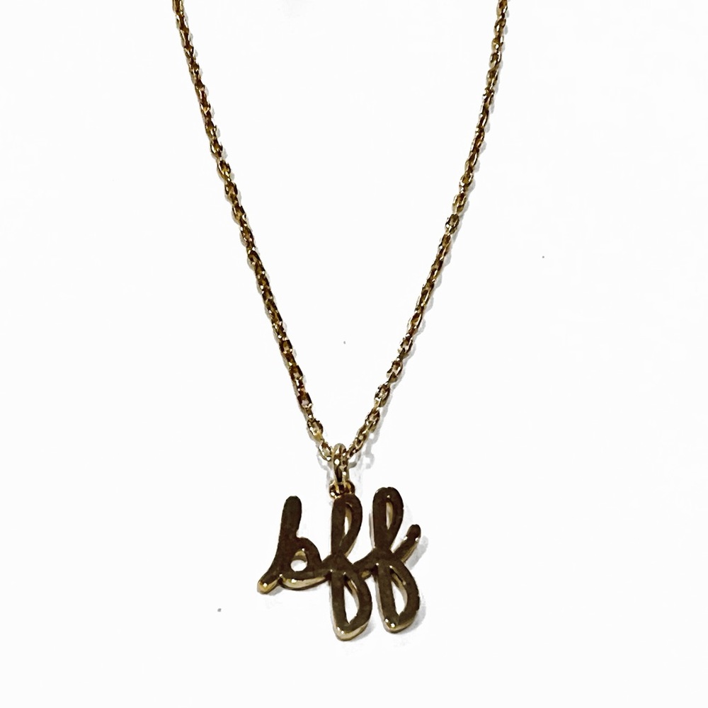 $68 Kate Spade Idiom Best Friend ‘bff’ Necklace